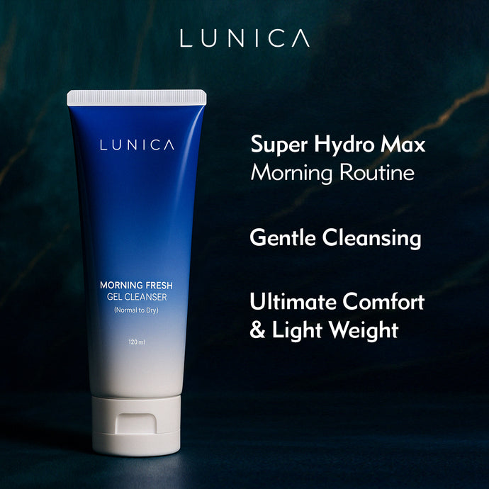 Moisturizing Face Wash | LUNICA Morning Fresh Gel Cleanser (Normal to Dry)